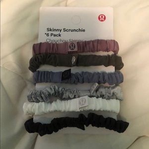 Lululemon skinny scrunchie 6 pack